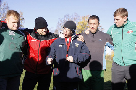 Treneris iš Velso mokė regbininkus