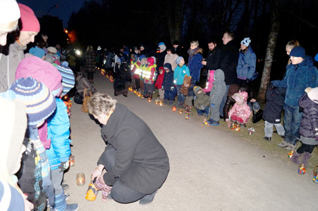 Žibintų šventėje – šimtai vaikų