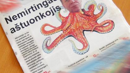 Aštuonkojo įvaizdis išspyrė iš partijos